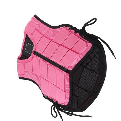 Kids Equestrian Vest Foam Padded Safety Horse Riding Protective Gear Body Protector PinkCS